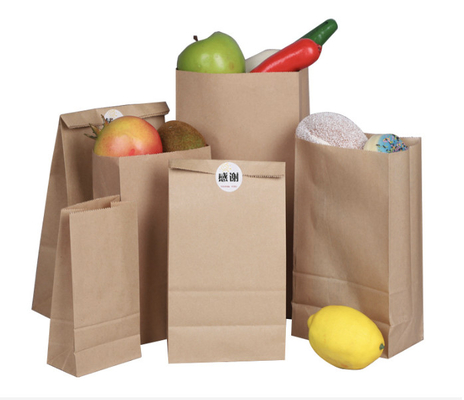 Harga yang bagus ISO9001 Food Grade Greaseproof Paper Bag Packaging untuk roti sandwich Brown Putih on line
