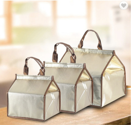 Harga yang bagus OEM Waterproof Thermal Insulation Cooler Bag CMYK Berwarna Untuk Pengiriman Kue on line