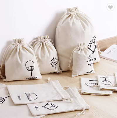 Harga yang bagus Tas Kain Katun Muslin Berwarna Kecil yang Dipersonalisasi daring
