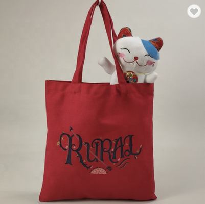 Harga yang bagus Disesuaikan 175gm Promosi Kanvas Tote Bag Kantong Grosir Baja Berguna Kembali daring