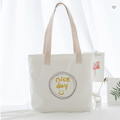 Harga yang bagus Custom 6oz Calico Kantong Kain Katun Ramah Lingkungan Tote Untuk Belanja daring