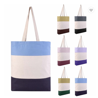 Harga yang bagus ODM Canvas yang kokoh Grosir Canvas Tote Bags kantong bahu kapas 12oz daring