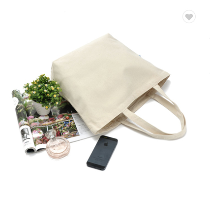 Harga yang bagus Tas Kain Katun Organik Eco Friendly Canvas Tote Bag 6oz 8oz daring