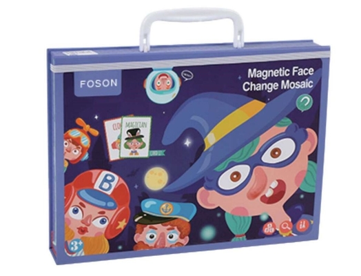 Harga yang bagus ECO Toddler Toys Educational Kayu Magnetik Lucu Wajah Puzzle Puzzle Untuk 2 Tahun on line